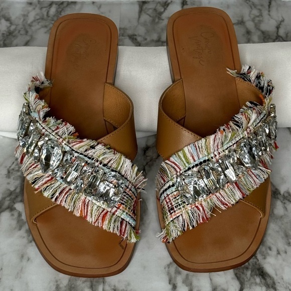 Crown Vintage Peruvian Woven Sandals-‎ Sz 9 - Picture 2 of 10